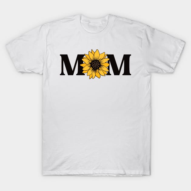 Mom Sunflower T-Shirt by Mystic Dragon Designs